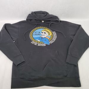 Halloween Pullover Hoodie Sz M Get In Losers We're Saving Halloweentown Skeleton